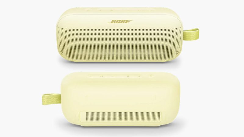 The Bose SoundLink Speaker Line in vibrant Citrus Yellow offers a bold, summery color and premium audio design.