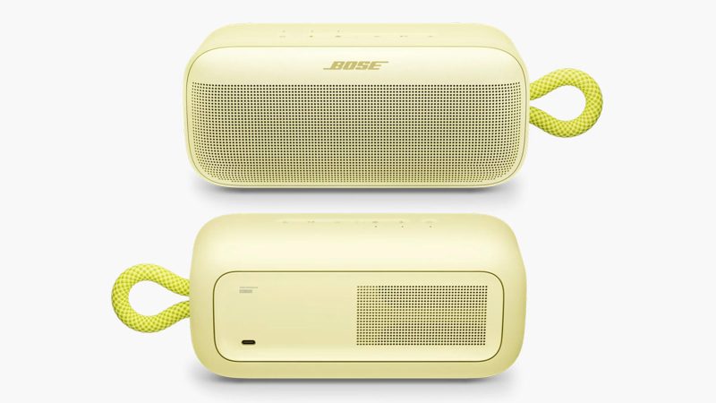 The Bose SoundLink Speaker Line in vibrant Citrus Yellow offers a bold, summery color and premium audio design.