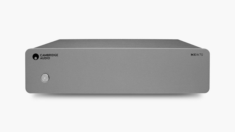 Cambridge Audio's MXW70 compact stereo amplifier boasts 70W Class AB power, Bluetooth 5.0 with aptX HD, and HDMI ARC input.