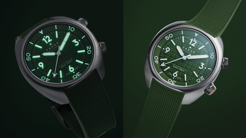 Farer introduces the latest trio of Aqua Compressors—Endeavour, Endeavour Ocean Blue, and Hecla Hunter Green.
