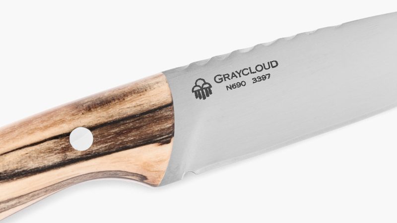 The Filson x Graycloud Scout Knife boasts a handcrafted, heirloom-quality blade.