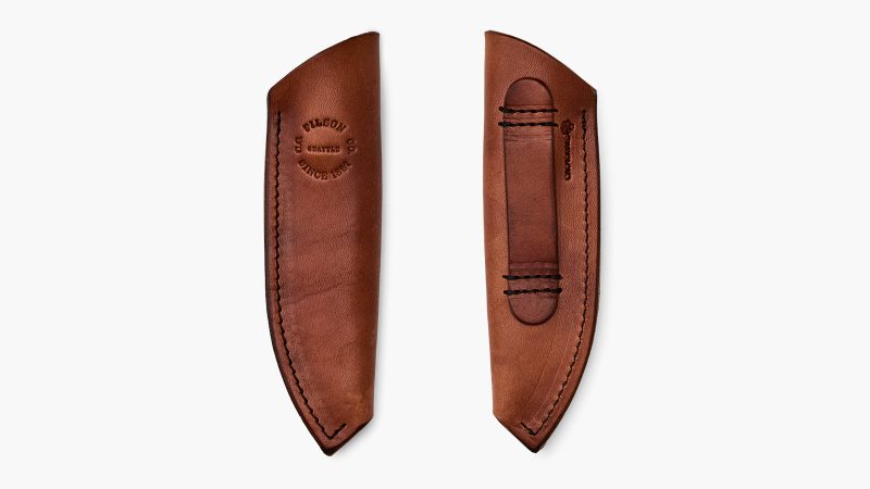 The Filson x Graycloud Scout Knife boasts a handcrafted, heirloom-quality blade.