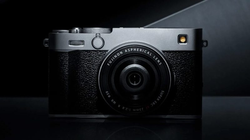 The Fujifilm X-E5 mirrorless camera boasts a 40.2MP sensor, retro design, and interchangeable lens system.