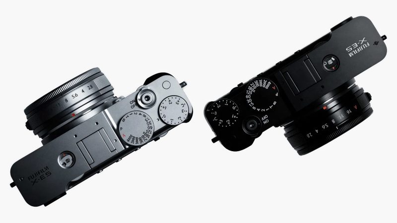The Fujifilm X-E5 mirrorless camera boasts a 40.2MP sensor, retro design, and interchangeable lens system.