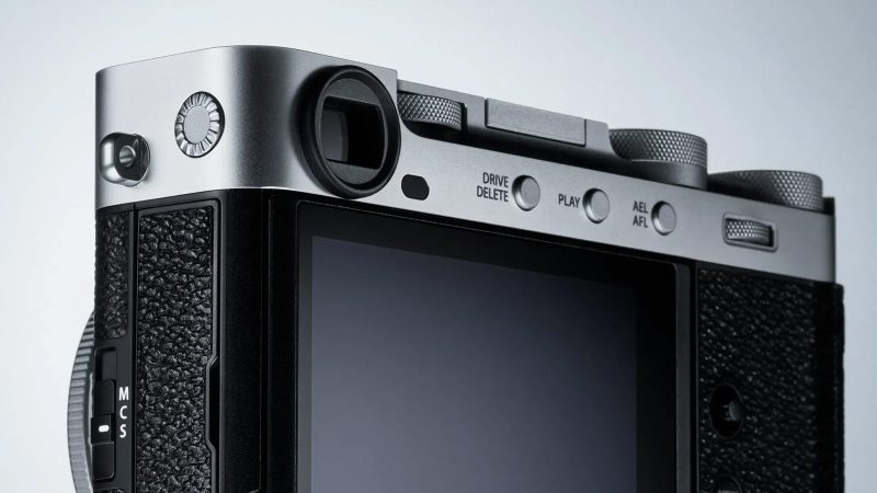 The Fujifilm X-E5 mirrorless camera boasts a 40.2MP sensor, retro design, and interchangeable lens system.