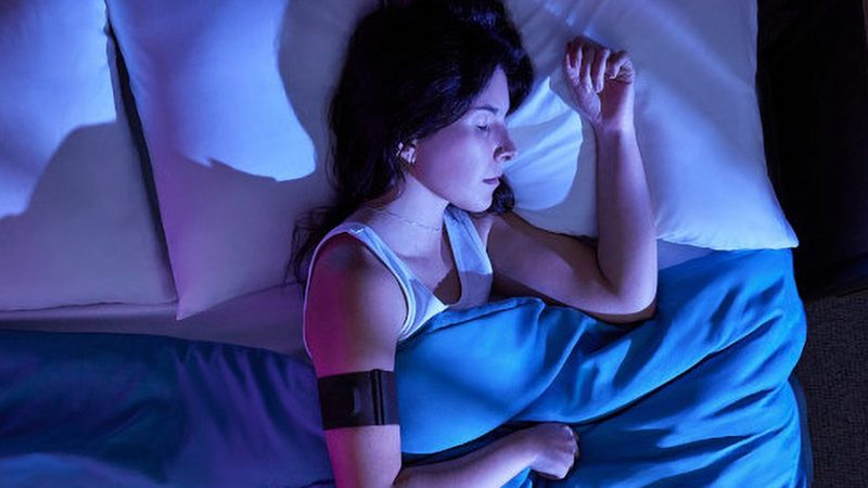 The sleek Garmin Index Sleep Monitor Band offers biometric sleep tracking and real-time recovery insights.