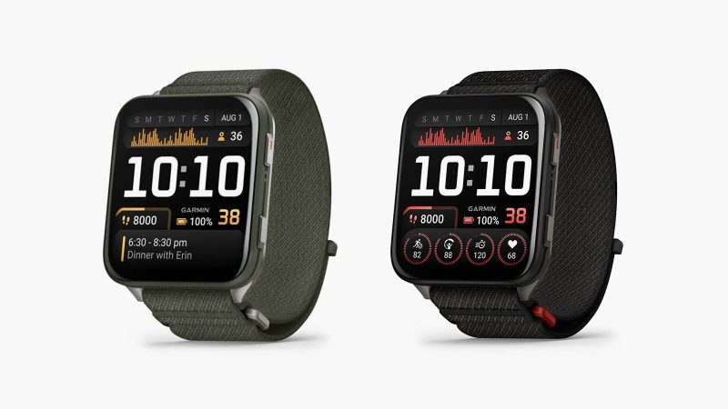 The Garmin Venu X1 smartwatch with 2-inch AMOLED display, titanium case, and fitness tracking features.