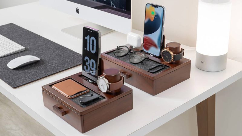 Holme & Hadfield's The Hub Nightstand Organizer is designed to streamline your nightly routine.