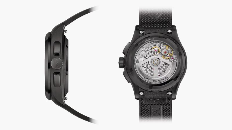 MIDO's Multifort Skeleton Chronograph sports a skeletonized dial and a 60-hour power reserve.