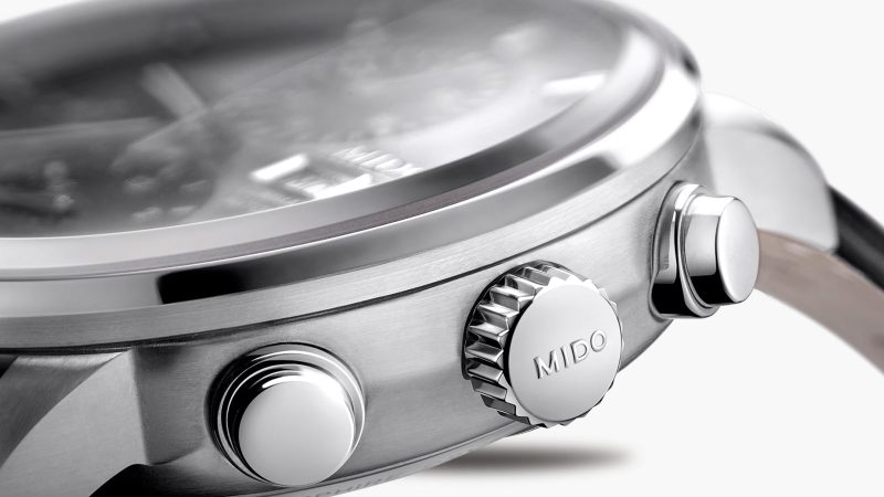 MIDO's Multifort Skeleton Chronograph sports a skeletonized dial and a 60-hour power reserve.