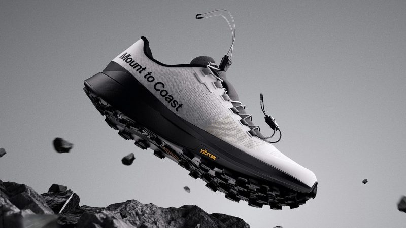 Mount to Coast T1 Trail Running Shoes feature rugged outsole tread, a breathable upper, and high-performance design for trail running enthusiasts.