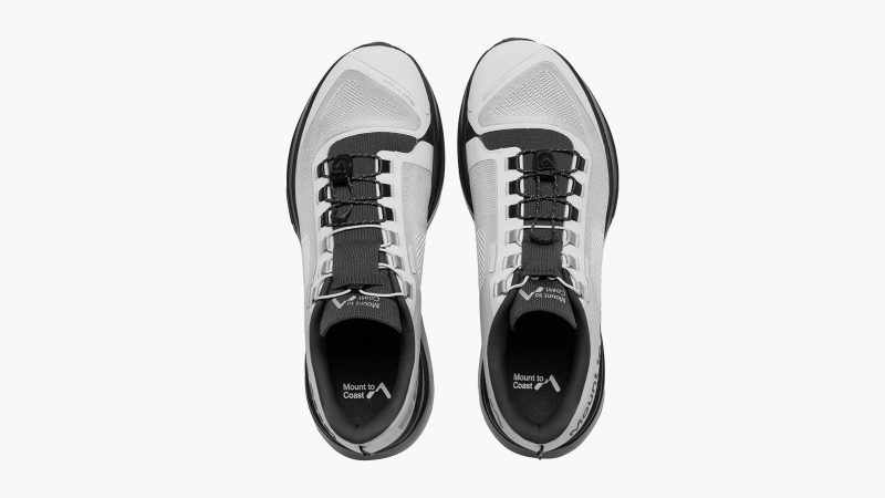 Mount to Coast T1 Trail Running Shoes feature rugged outsole tread, a breathable upper, and high-performance design for trail running enthusiasts.