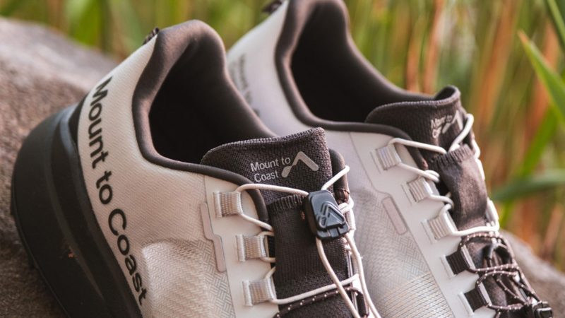 Mount to Coast T1 Trail Running Shoes feature rugged outsole tread, a breathable upper, and high-performance design for trail running enthusiasts.