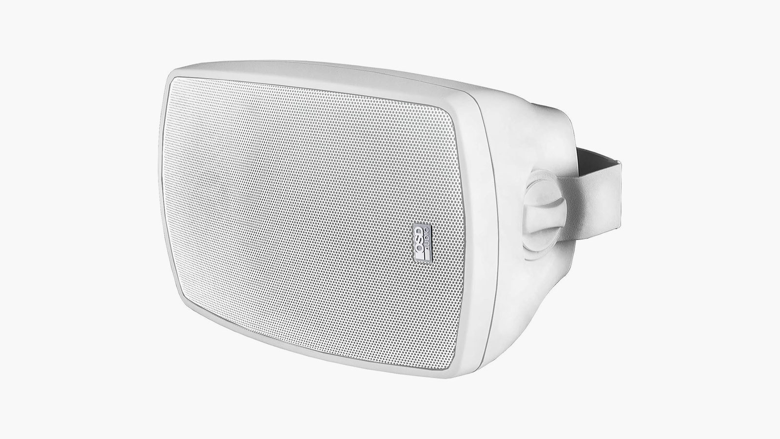 OSD white patio wall speaker, weatherproof design featured in best outdoor speakers 2025 roundup.