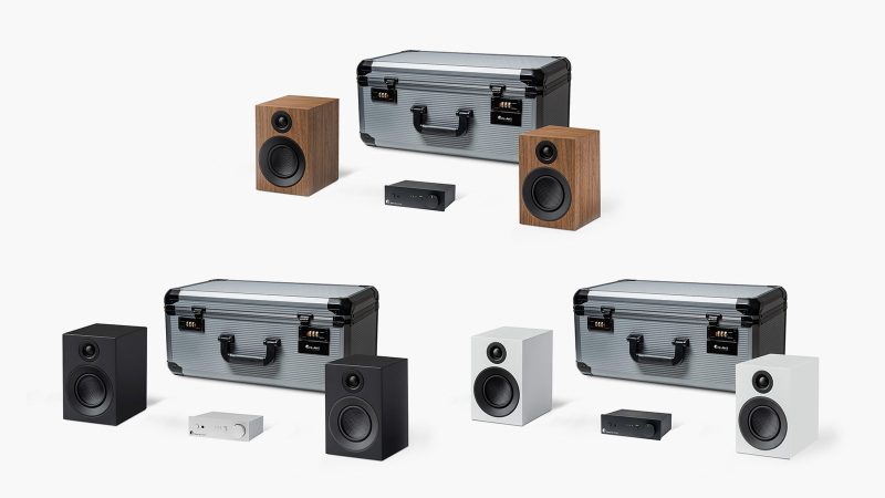 The Pro-Ject Travel Set is a portable stereo hi-fi system.
