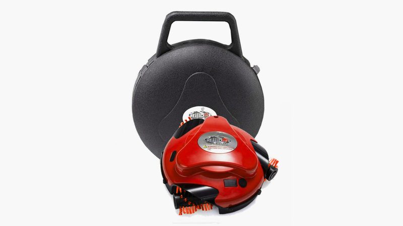 The Red Grillbot & Case Bundle is a smart, hands-free solution that automatically scrubs grills clean.