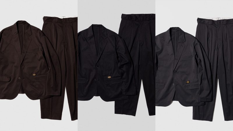 The TRIPSTER × Dickies Suit is made from 100% polyester.
