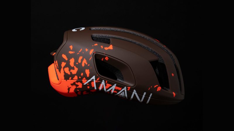 POC's Cytal Team Amani Edition helmet combines elite-level aerodynamics and advanced impact protection.