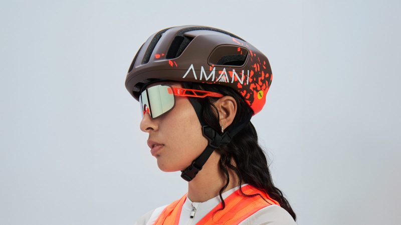POC's Cytal Team Amani Edition helmet combines elite-level aerodynamics and advanced impact protection.