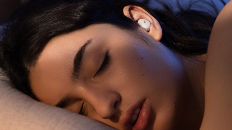 Soundcore's Sleep A30 noise-canceling sleep earbuds have memory foam tips, active noise cancellation, real-time snore masking, and sleep tracking metrics.