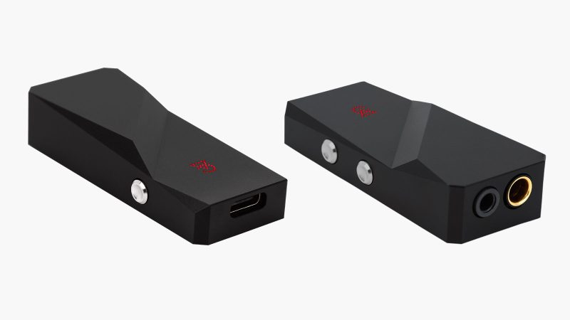 Campfire Audio Relay DAC/AMP features the AKM 4493 chip, USB-C connectivity, dual outputs, high and low gain options, and a 60-step volume control for portable HiFi listening.