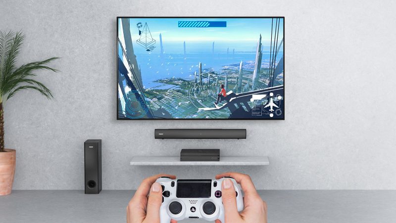 The Creative Stage V2 2.1 soundbar and subwoofer is designed to deliver powerful audio for gaming, movies, and music at a budget price.