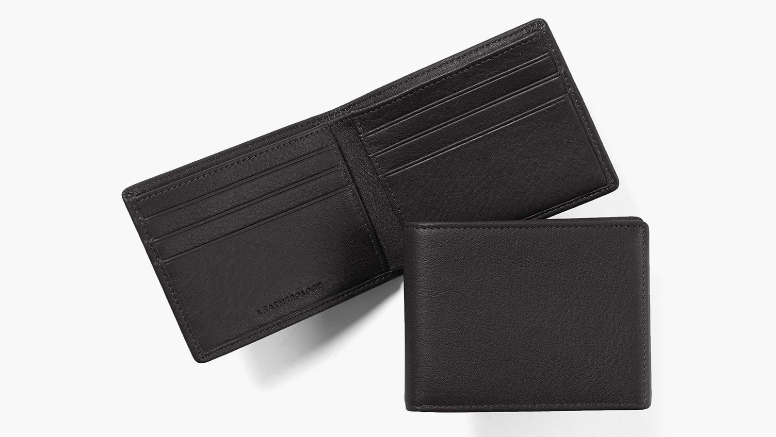 Traditional leather bifold with multiple slots—everyday carry staple in best minimalist wallets for men 2025.