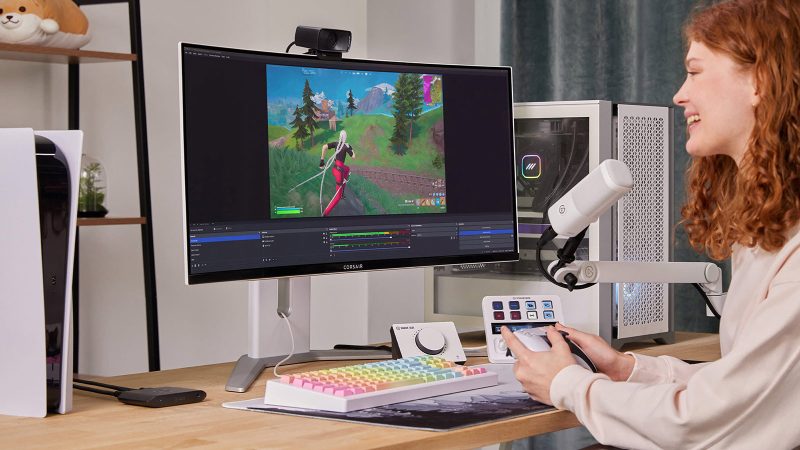 The Elgato 4K S Capture Card features a USB-C port and a sleek, compact design.