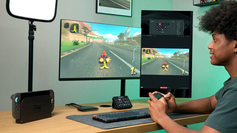 The Elgato 4K S Capture Card features a USB-C port and a sleek, compact design.
