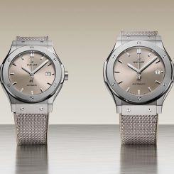 Hublot Goes Monochrome Chic With The Classic Fusion Essential Taupe