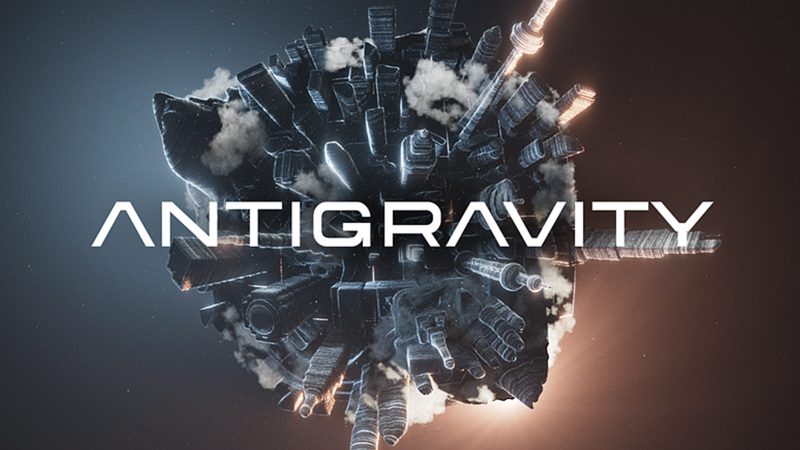 Antigravity drone by Insta360 capturing immersive 360-degree 8K video, shown in flight above a scenic landscape. Compact design and intuitive controls redefine aerial storytelling.