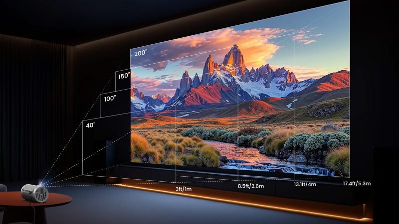 JMGO PicoPlay Series ultra-portable projectors feature a sleek, compact design with large-screen projection capabilities for on-the-go cinematic viewing.