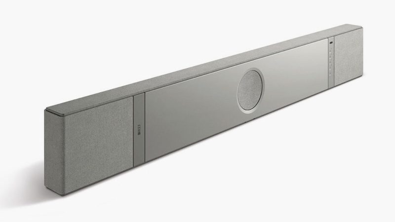 The sleek KEF XIO Dolby Atmos soundbar features six Uni‑Q MX drivers, four bass radiators, and a slim design, built for immersive movie and music sound.
