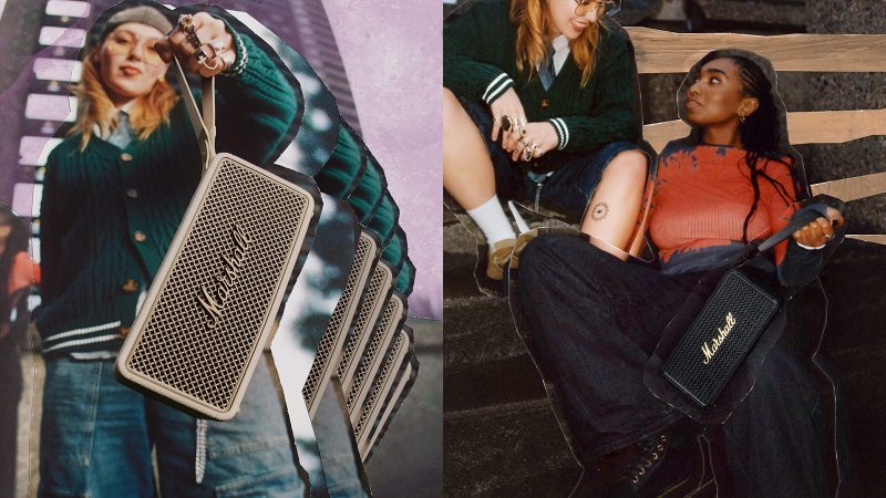 Marshall Middleton II portable Bluetooth speaker with IP67-rated rugged housing, 360° stereo output, signature control knob, and amp-style design.