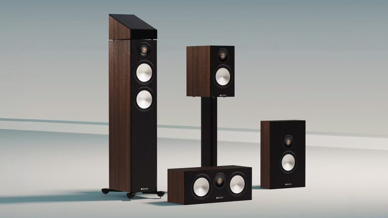 Monitor Audio Bronze Series 7G loudspeakers with premium wood finishes and C-CAM tweeters, designed for audiophile performance and home theater systems.