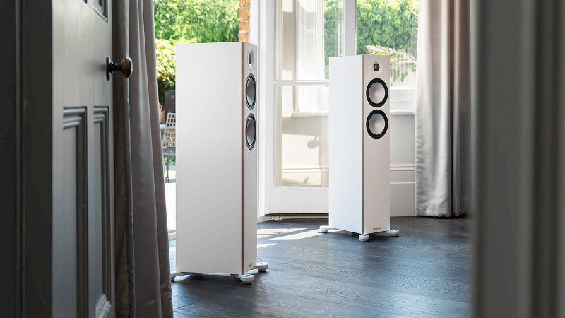 Monitor Audio Bronze Series 7G loudspeakers with premium wood finishes and C-CAM tweeters, designed for audiophile performance and home theater systems.