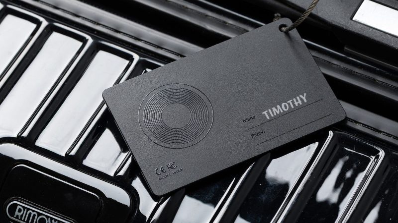 Native Union Find It Card and Tag smart trackers with Apple Find My compatibility, slim design, rechargeable battery, and waterproof construction.