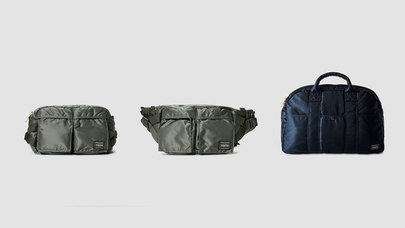 Reigning Champ Porter Bags in athletic-inspired, minimalist designs – rugged nylon exterior with sleek carrying straps and utility compartments, ideal for commuting.