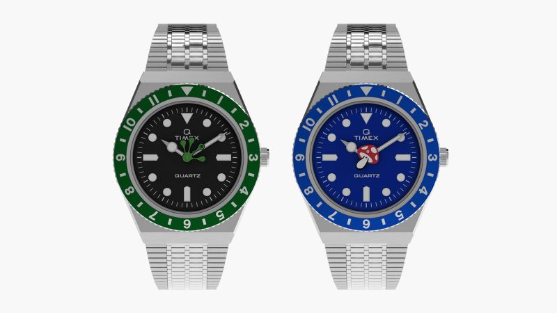 The Timex x seconde/seconde/ watch updates the Q Timex with a cheeky custom second hand inspired by a classic cartoon.