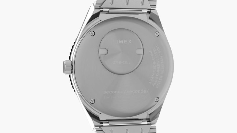 The Timex x seconde/seconde/ watch updates the Q Timex with a cheeky custom second hand inspired by a classic cartoon.