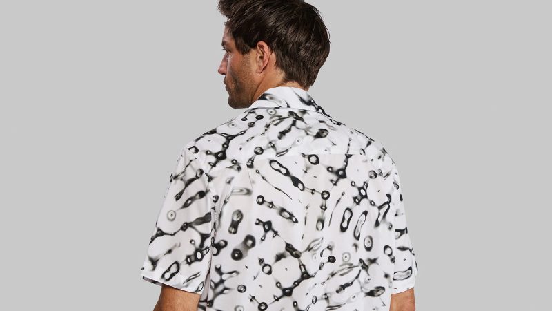 Vollebak Cymatic Clothing features waveform-inspired patterns, soundwave-generated design, and futuristic wearable tech aesthetics.