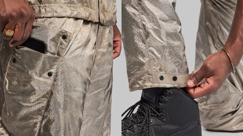 Vollebak Shielding Jacket made with pure silver for electromagnetic and infrared protection, antimicrobial design, and Faraday cage pockets.