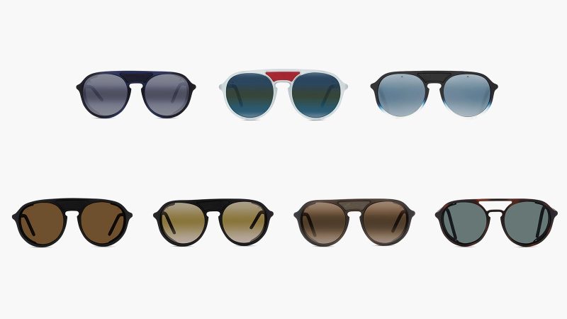 Vuarnet Ice Sunglasses Collection featuring high-performance glacier-inspired frames with mirror lenses, side shields, and bold alpine style.