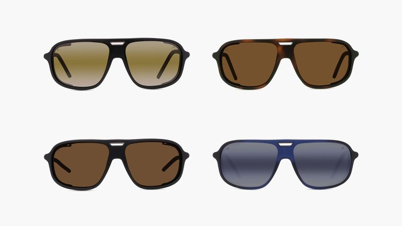 Vuarnet Ice Sunglasses Collection featuring high-performance glacier-inspired frames with mirror lenses, side shields, and bold alpine style.