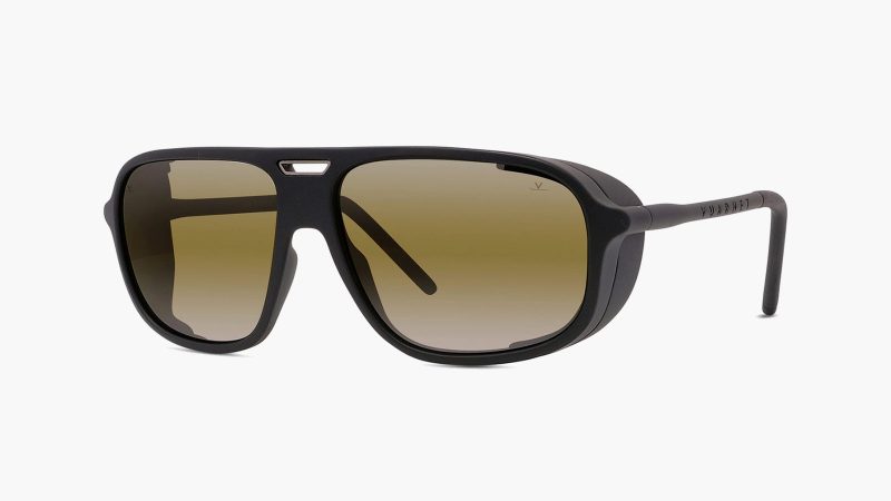 Vuarnet Ice Sunglasses Collection featuring high-performance glacier-inspired frames with mirror lenses, side shields, and bold alpine style.