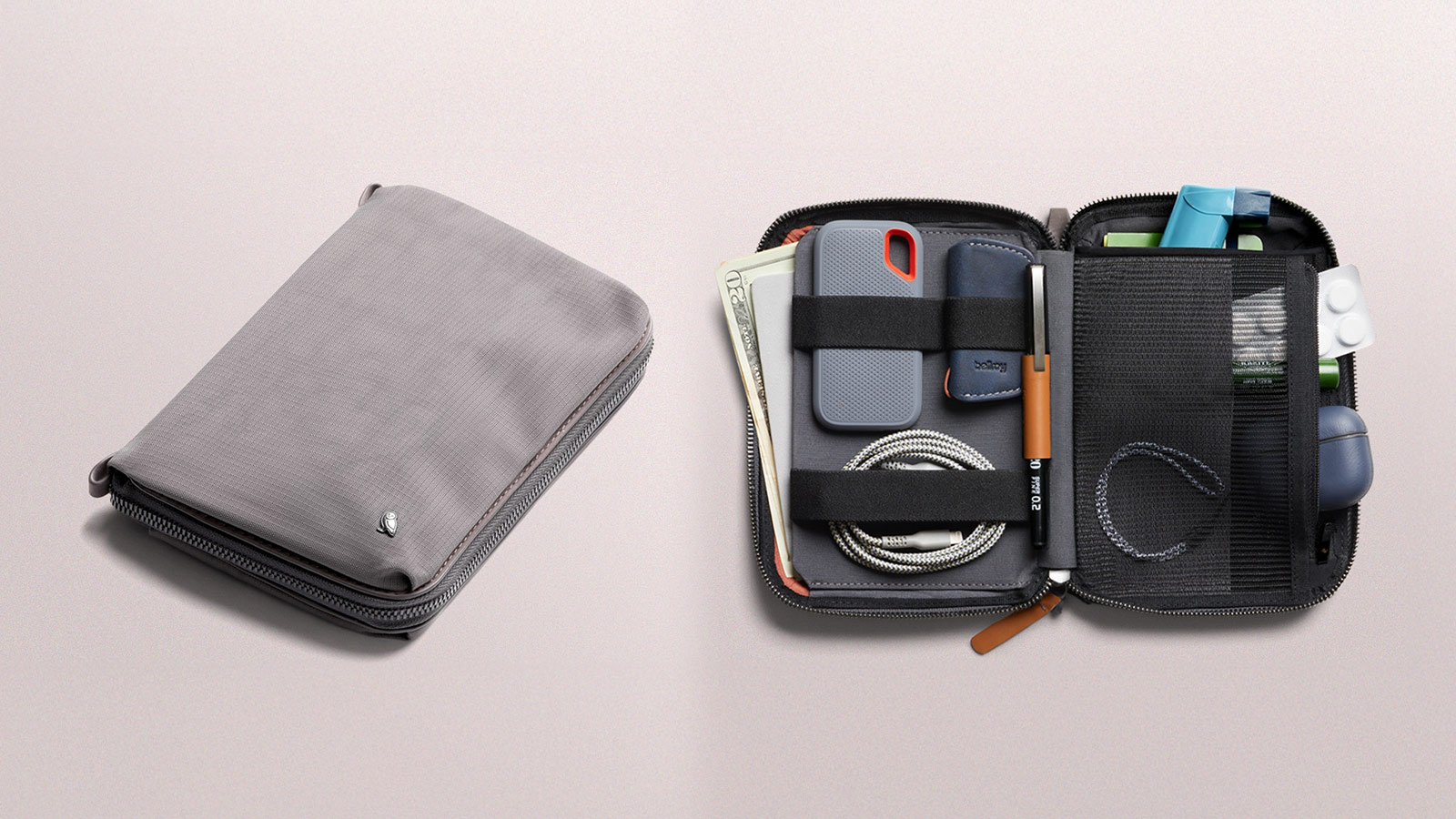 Bellroy Wonder Kit compact organizer with tech gear and travel items – Best Bellroy Everyday Carry Gear for versatile storage