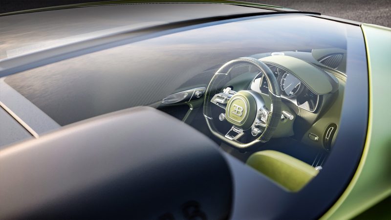 The Bugatti Brouillard is a one-off hypercar from the Solitaire division, featuring a carbon-fiber body, a W-16 engine, and a bespoke interior inspired by Ettore Bugatti’s favorite horse.