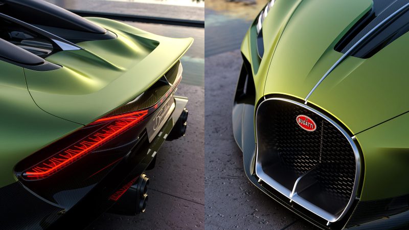 The Bugatti Brouillard is a one-off hypercar from the Solitaire division, featuring a carbon-fiber body, a W-16 engine, and a bespoke interior inspired by Ettore Bugatti’s favorite horse.