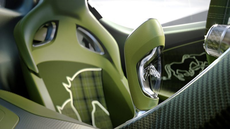 The Bugatti Brouillard is a one-off hypercar from the Solitaire division, featuring a carbon-fiber body, a W-16 engine, and a bespoke interior inspired by Ettore Bugatti’s favorite horse.