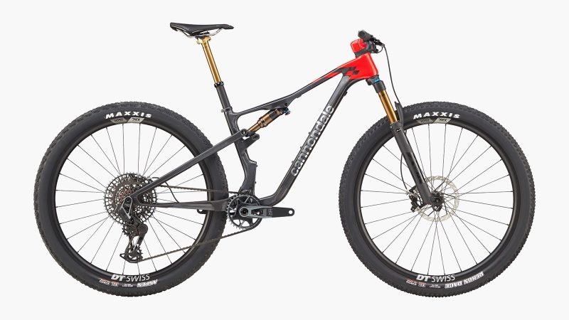 Cannondale’s Scalpel 1 carbon fiber cross-country mountain bike boasts aggressive geometry and race-ready performance.